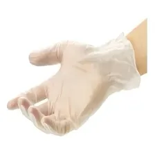500 Luva Vinil Tamanho M Com P贸 - Marca Talge (5pcts) Com p贸 Sim Cor Transparente Foto mini 4