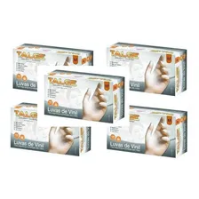500 Luva Vinil Tamanho P Com P贸 - Marca Talge (5pcts) Com p贸 Sim Cor Transparente Foto mini 1