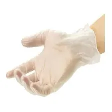 500 Luva Vinil Tamanho P Com P贸 - Marca Talge (5pcts) Com p贸 Sim Cor Transparente Foto mini 2