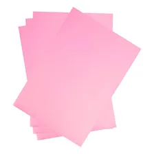 500 Papel Para Impressão Offset Color Rosa 180g/m 210x297 A4 Foto mini 4