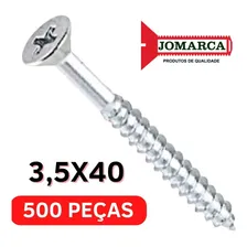 500 Parafuso Philips Madeira 3,5x40 Zincado 4cm Jomarfix Foto mini 2