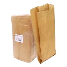 500 Saco De Papel Para Cereais Pardo Kraft 52x24x6cm - 15kg Foto mini 1