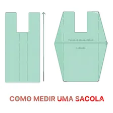 500 Sacola Plástica Verde Prefeitura Ecologica 48x55 Foto mini  2