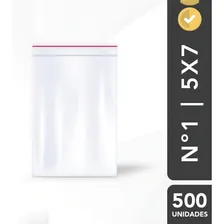 500 Sacos Saquinhos Pequenos Zip Lock Hermético N01 5x7 Foto mini 1