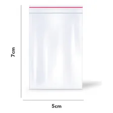 500 Sacos Saquinhos Pequenos Zip Lock Hermético N01 5x7 Foto mini 2