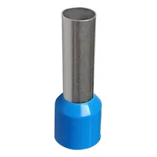 500 Terminal Pré Isolado Tubular Ilhós Simples 2,50mm Azul Foto mini  2