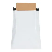 500 Un Envelope Plástico Correios 12x18 Saco Branco Sedex Foto  mini 1