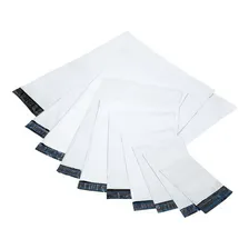 500 Un Envelope Plástico Correios 12x18 Saco Branco Sedex Foto mini  3