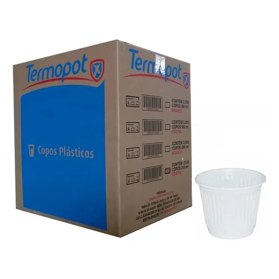 5000 Copo Descartável Transparente 50ml Totalplast (1cx) Foto 1