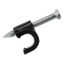 500pcs Grampo Fixa Fio Cabo Coaxial Miguelo 5mm Preto Foto mini  3