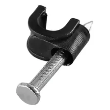 500pcs Grampo Fixa Fio Cabo Coaxial Miguelo 5mm Preto Foto mini  2