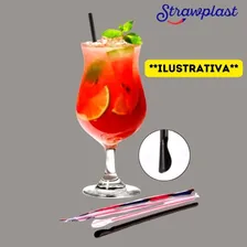 500u Canudo Mexedor Pp 6mm Sachê Drinks Coquetéis Strawplast Foto mini 4