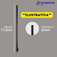 500u Canudo Mexedor Pp 6mm Sachê Drinks Coquetéis Strawplast Foto mini 3