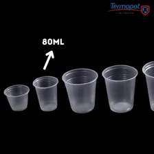 500un Copo Descartável Estriado 80ml Transparente Termopot Foto mini  3