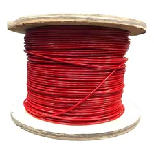 50m Cabo Aço Revestido Para Academia Vermelho 1/8 X 4,8 Mm Foto  mini 1