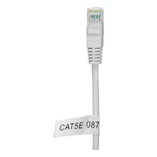 50pç Patch Cord Branco Cabo De Rede Utp Cat5e Flexível 1,5mt Foto mini 4