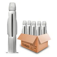 50pcs Bucha Mu Sfor 12mm P/ Drywall Bloco Tijolo Oco Foto mini 1
