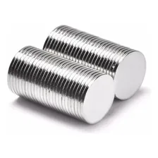 50pcs. Imã De Neodímio 10x1 Redondo Pastilha 10mm X 1mm N35 Foto  mini 1