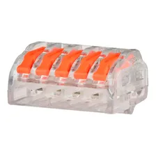 50un Kit Conector Emenda Rápida Alavanca Borne 5 Fios Foto mini  2
