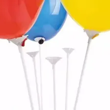 50uni Palito Vareta Branca Bexiga Balões 32cm Festa Infantil Foto mini 2
