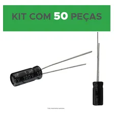 50x Capacitor Eletrolítico 1uf X 100v 105º Kit C/50peças Foto mini 2