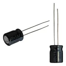 50x Capacitor Eletrolítico 2,8uf X 400v 105º Kit C/50 Peças Foto mini 1