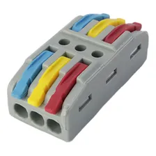 50x Conector Linear 222-423 3 Vias 32a/450v Emenda Rápida Foto mini 2