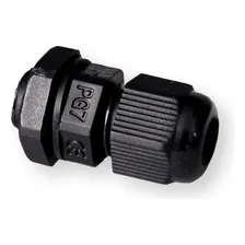 50x Prensa Cabo Pg7 Preto Ip68 (kit C/ 50 Peças) Foto mini 1