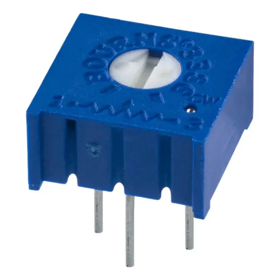 (50x) Trimpot Horizontal 100k 1 Volta 3386f (104) Foto 1