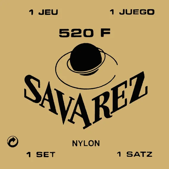 520f Savarez Encordoamento Violão Tensão Alta Cordas Nylon Foto 1