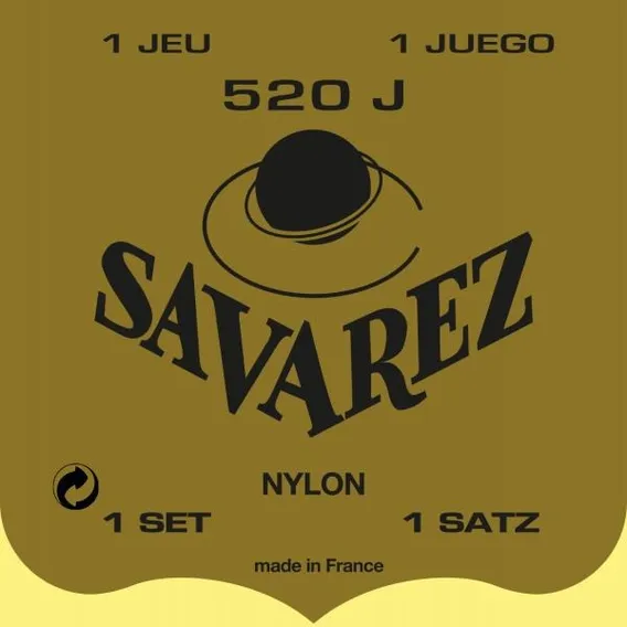 520j Savarez Tensão Super Alta Encordoamento Violão Nylon Foto 1