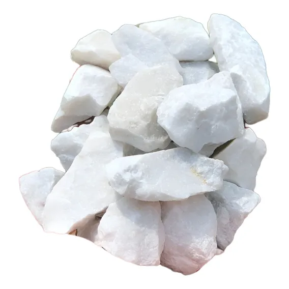 5kg Pedras Brancas N.2 Para Enfeites Vasos Jardim AquƔrio Cor Branco Foto 1