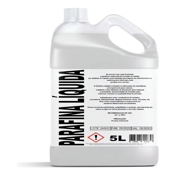 5l Parafina Liquida Tocheiro Bambu Casamento Tocha Buffet Cor Branco Foto 1