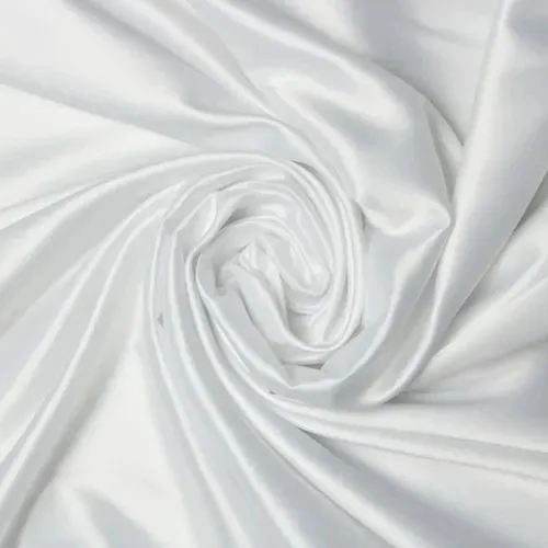 5m Tecido Cetim Charmousse Premium Sem Lycra - Cores Branco Foto 1