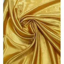 5m Tecido Cetim Charmousse Premium Sem Lycra - Cores Dourado Foto mini 1
