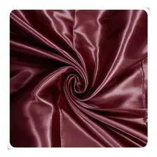 5m Tecido Cetim Charmousse Premium Sem Lycra - Cores Vinho Foto mini 1
