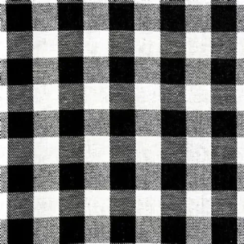 5m Tecido Flanela Xadrez 1,50 Largura - Preto/branco Foto 1