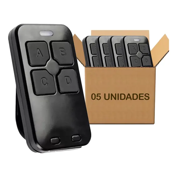 5pcs Controle Citrox Dual Gate Compatível Linear Tx 433mhz Cor Preto Foto 1