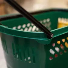 5un Cesta Cestinha Super Rodas Rodinhas Cor Verde Foto mini 4