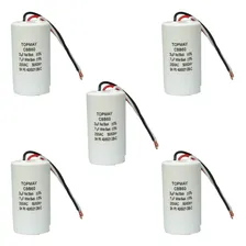 5x Capacitor Partida 3 Fios 3uf + 7uf - 250v Foto mini 1