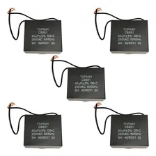 5x Capacitor Partida 40uf - P/ Motor Portão - Quadrado Foto  mini 1