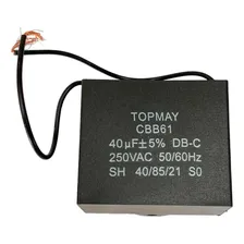 5x Capacitor Partida 40uf - P/ Motor Portão - Quadrado Foto mini  2