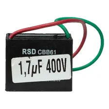5x Capacitor Partida P/ Ventilador 1.7uf - 440v Foto mini 2