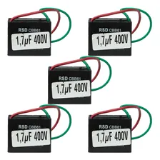 5x Capacitor Partida P/ Ventilador 1.7uf - 440v Foto mini 1
