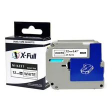 5x Fita Para Rotulador Pt-m95wt Pt-m95bk Mk231 M-231 M-k231 Cor Branco Foto mini  2