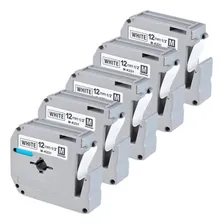 5x Fita Para Rotulador Pt-m95wt Pt-m95bk Mk231 M-231 M-k231 Cor Branco Foto  mini 1