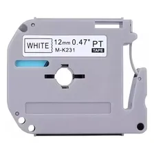 5x Fita Para Rotulador Pt-m95wt Pt-m95bk Mk231 M-231 M-k231 Cor Branco Foto mini  3