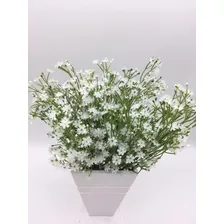 5x Flor Mosquitinho Artificial Branco Decoração Gipsofila Foto mini 4