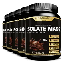 5x Isolate Mass Hipercalorico Proteinas Nobres 2kg Chocolate Foto mini 1