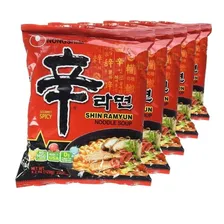5x Lamen Coreano Apimentado Shin Ramyun 100g Nong Shin Foto mini 1